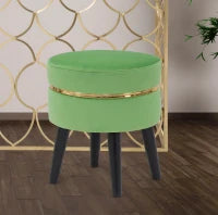 Sgabello Paris Verde Chiaro Ø Cm 35X40.5