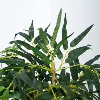 Bambù Artificiale con Vaso per Interno ed Esterno, Φ18x150cm