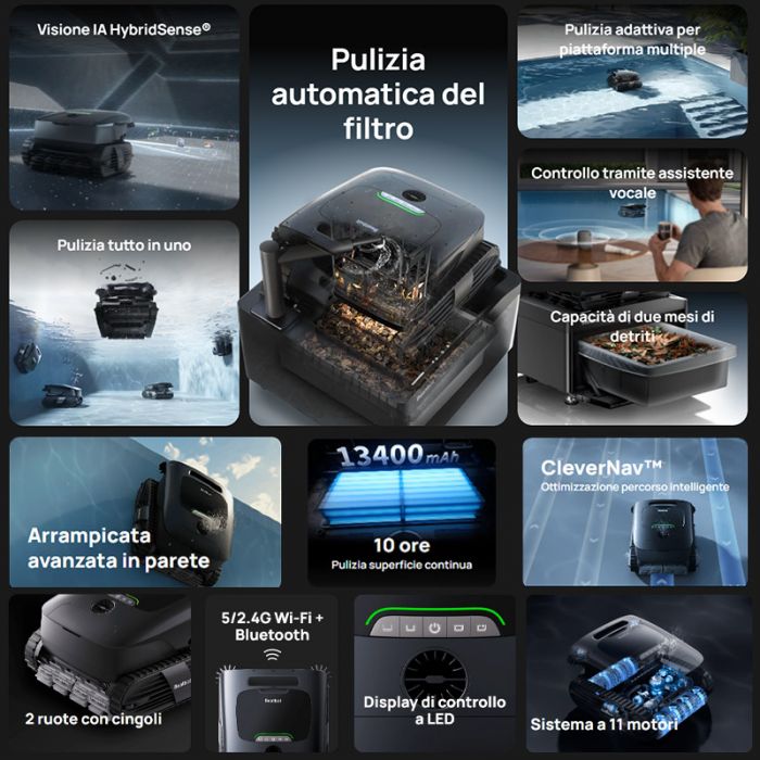 Robot piscina a batteria Beatbot AquaSense X