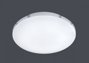 APART PLAFONIERA LED BAGNO CON BORDO CROMO D.41CM 22W 3000K 2500LM IP44 CON TELECOMANDO