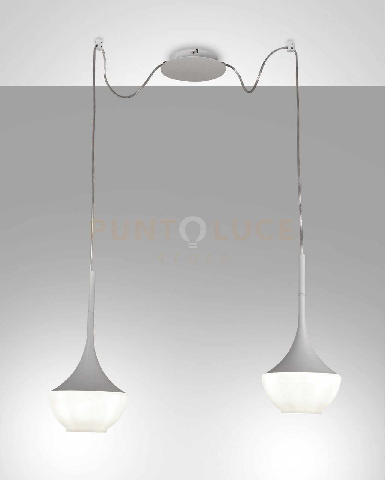 APOLLO SOSPENSIONE BIANCA 2 LUCE 3623-42-102