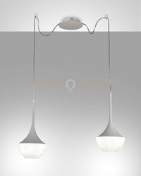 APOLLO SOSPENSIONE BIANCA 2 LUCE 3623-42-102