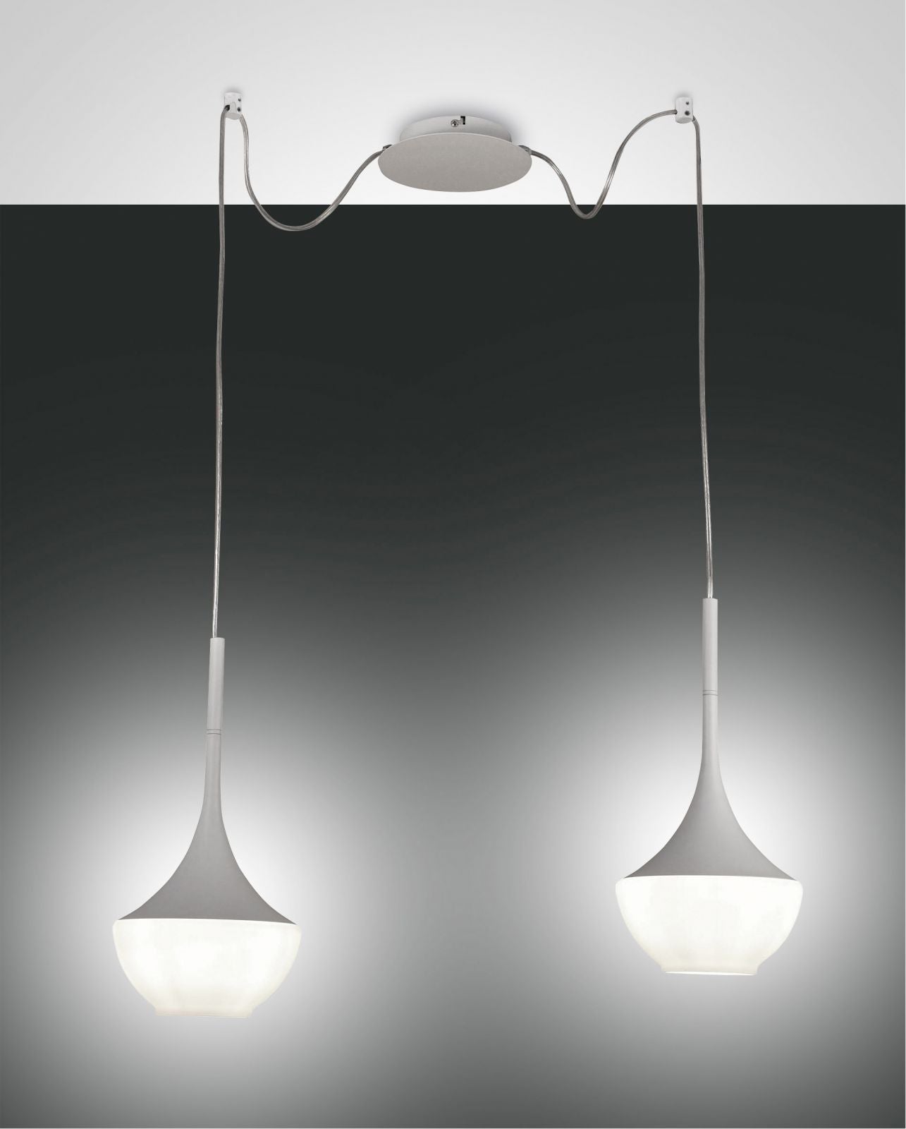 APOLLO SOSPENSIONE BIANCA 2 LUCE 3623-42-102