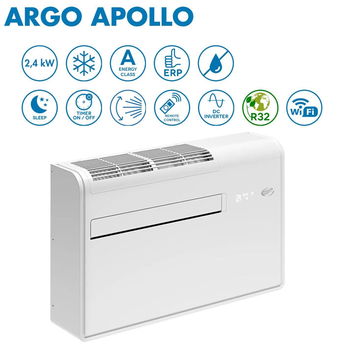 Climatizzatore Condizionatore senza unità esterna Argo Inverter APOLLO 10SC Solo Freddo da 2,04 kW R-32 Wi-Fi Integrato Classe A