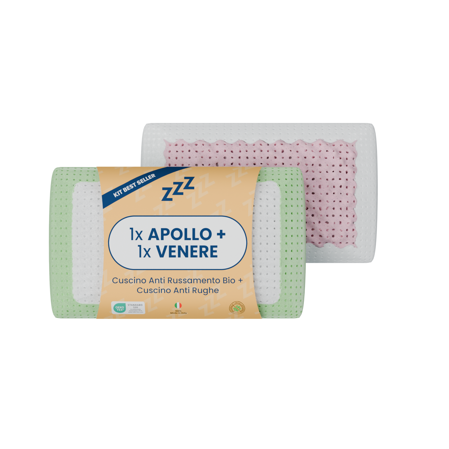 Coppia | Cuscini AntiRussamento & AntiRughe - Riposo Perfetto - Apollo & Venere