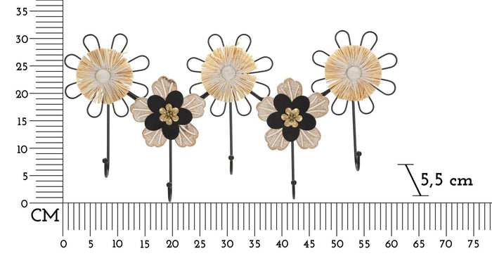 APP/ABITI FERRO, LEGNO RAFFIA CM 61X5,5X30,5