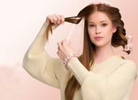 Tubo Arricciacapelli Senza Calore Capelli Ricci Boccoli In Seta In Tinta Unita - Arricciacapelli - Grigio Chiaro