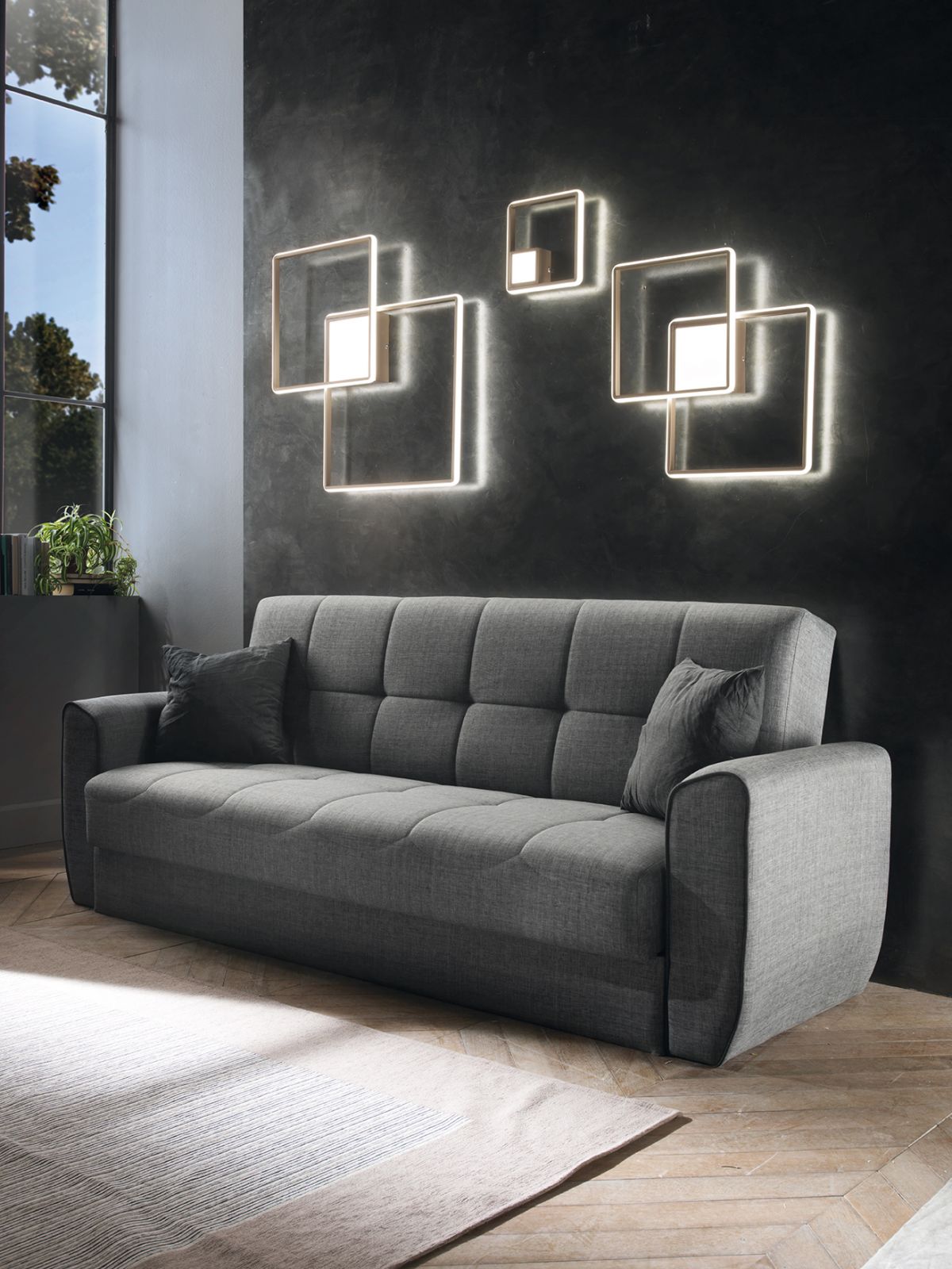 PLAFONIERA DOWEL ORO LED 3000K 22W 1817LM 24CM DIMMERABILE