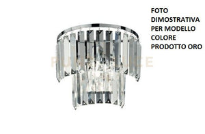 APPLIQUE CASTLE ORO 3 LUCI ATTACCO G9 L.25,5CM