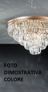 APPLIQUE CASTLE ORO 3 LUCI ATTACCO G9 L.25,5CM