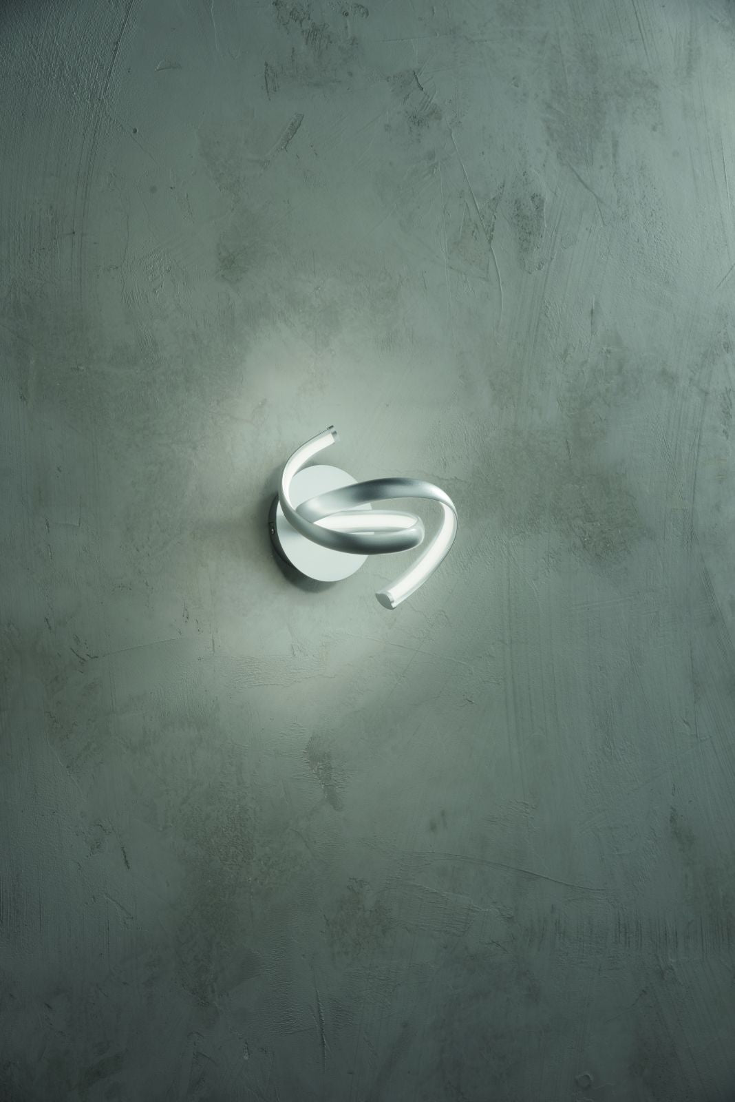 APPLIQUE LUMEN SILVER LED 3000K 500LM 10W DIMMERABILE H.22CM