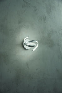 APPLIQUE LUMEN SILVER LED 3000K 500LM 10W DIMMERABILE H.22CM