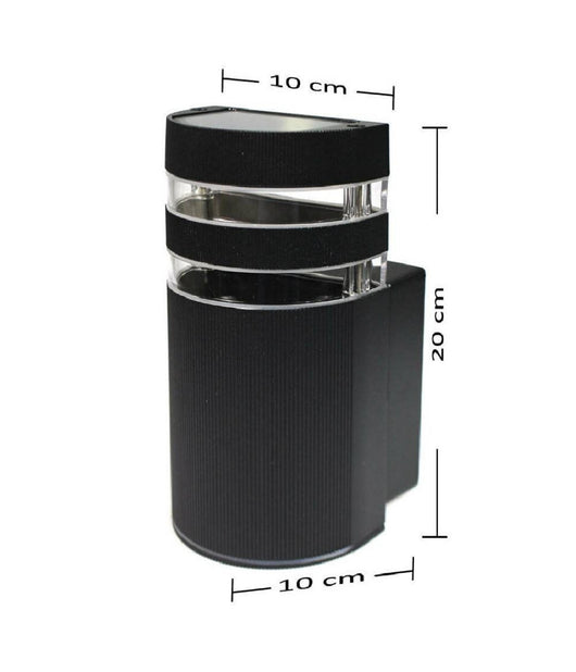 APPLIQUE A PARETE PER ESTERNO LUCE LAMPADA MURO GU10 MODERNA GIARDINO TERRAZZO ES17 IP65