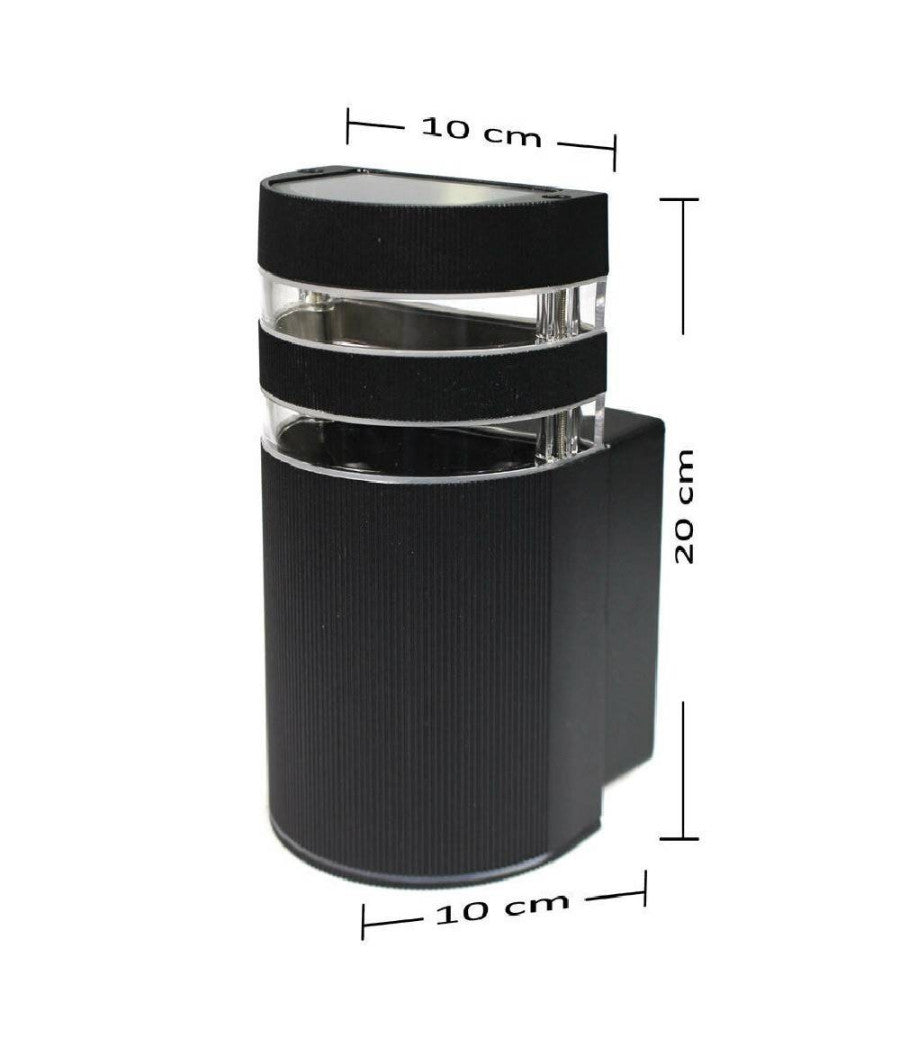 APPLIQUE A PARETE PER ESTERNO LUCE LAMPADA MURO GU10 MODERNA GIARDINO TERRAZZO ES17 IP65