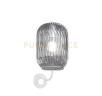 APPLIQUE BIANCO 1 LUCE VETRO FUME 1181BI-AT-FU