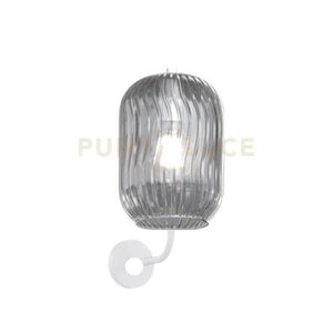 APPLIQUE BIANCO 1 LUCE VETRO FUME 1181BI-AT-FU