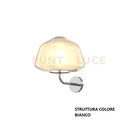 APPLIQUE BIANCO VETRO ALPHA AMBRA 1176BI-A ALPHA-AM