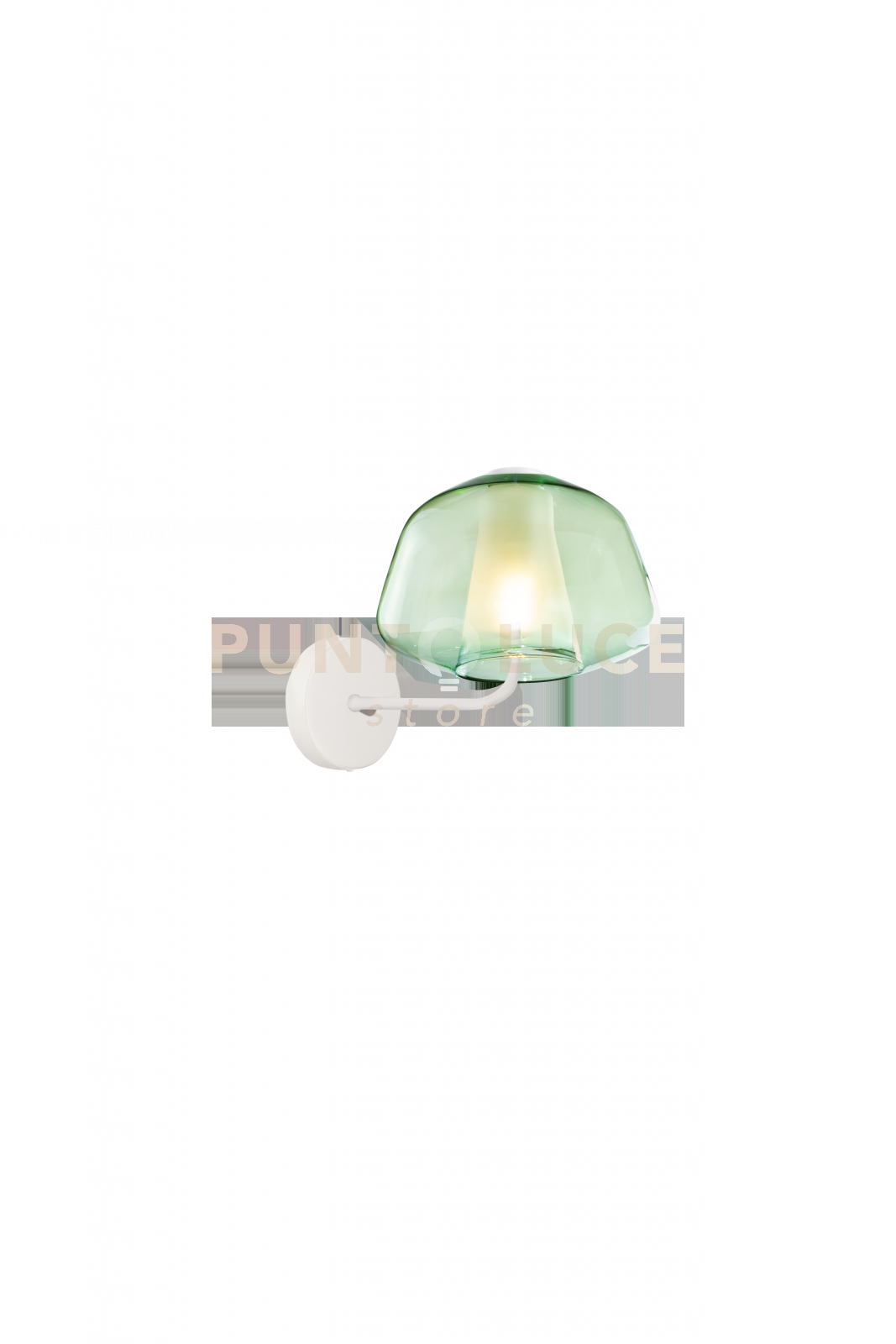 APPLIQUE BIANCO VETRO ALPHA VERDE 1176BI-A ALPHA-VE