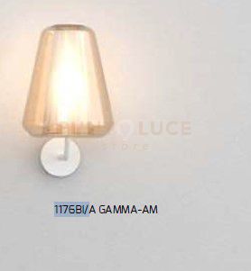 APPLIQUE BIANCO VETRO GAMMA AMBRA 1176BI-A GAMMA-AM