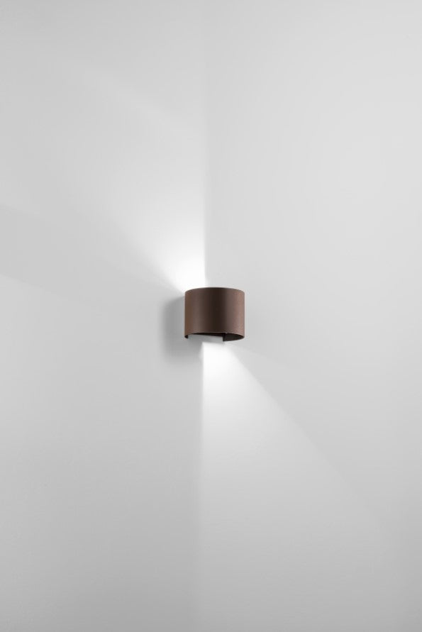 APPLIQUE DA ESTERNO 10W 720LM 3000K IP65 CORTEN CILY 12CM H.10CM