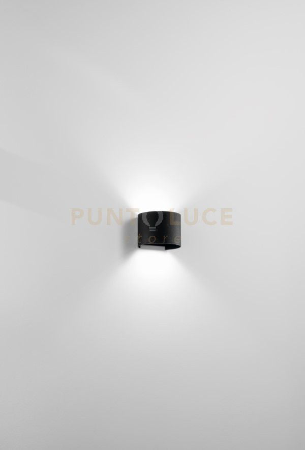 APPLIQUE DA ESTERNO 10W 720LM 3000K IP65 NERO CILY 12CM H.10CM