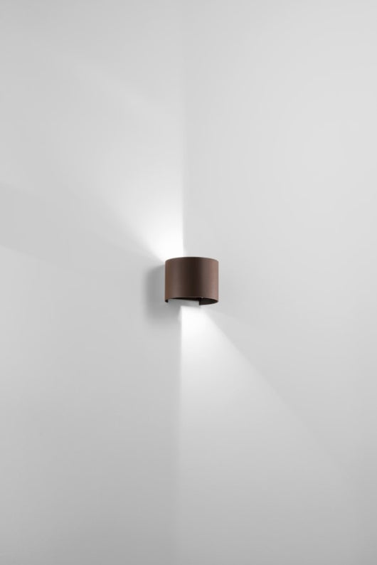 APPLIQUE DA ESTERNO 10W 770LM 4000K IP65 CORTEN CILY 12CM H.10CM