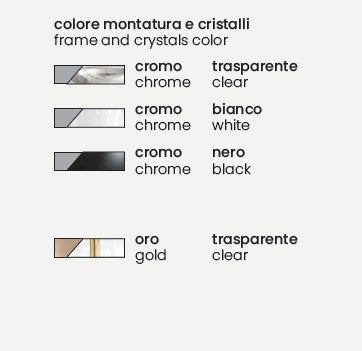 APPLIQUE RAVEL 1 LUCI NERO E CROMO ATTACCO E14 H.29CM