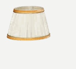 APPLIQUE BACH 1 LUCE CRISTALLO E ORO H.36CM CON PARALUME