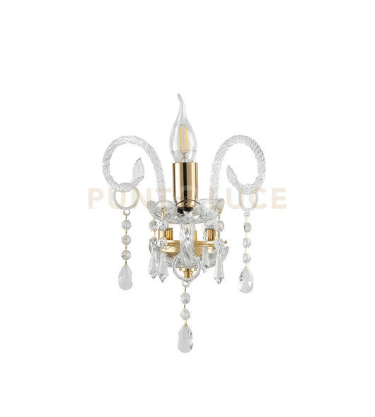 MARIA TERESA APPLIQUE MT/1 PASTORALE 1 LUCE ATTACCO E14 L.27CM