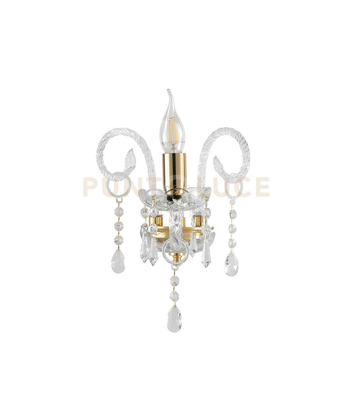 MARIA TERESA APPLIQUE MT/1 PASTORALE 1 LUCE ATTACCO E14 L.27CM