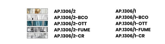 APPLIQUE 1306 1 LUCE OTTANIO E CROMO ATTACCO E14 H.20CM