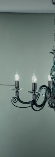 APPLIQUE 1306 2 LUCI OTTANIO E CROMO ATTACCO E14 L.36CM