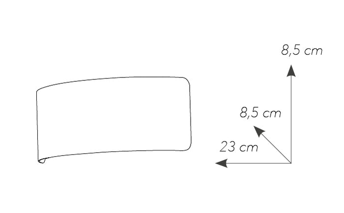 APPLIQUE LED DYNAMIC CROMO 6W 420LM 4000K 23X8,5X8,5CM