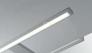 APPLIQUE LED RIVA CROMO FISSAGGIO PARETE E SPECCHIO 8W 770LM 4000K IP44 56X14,7X3CM
