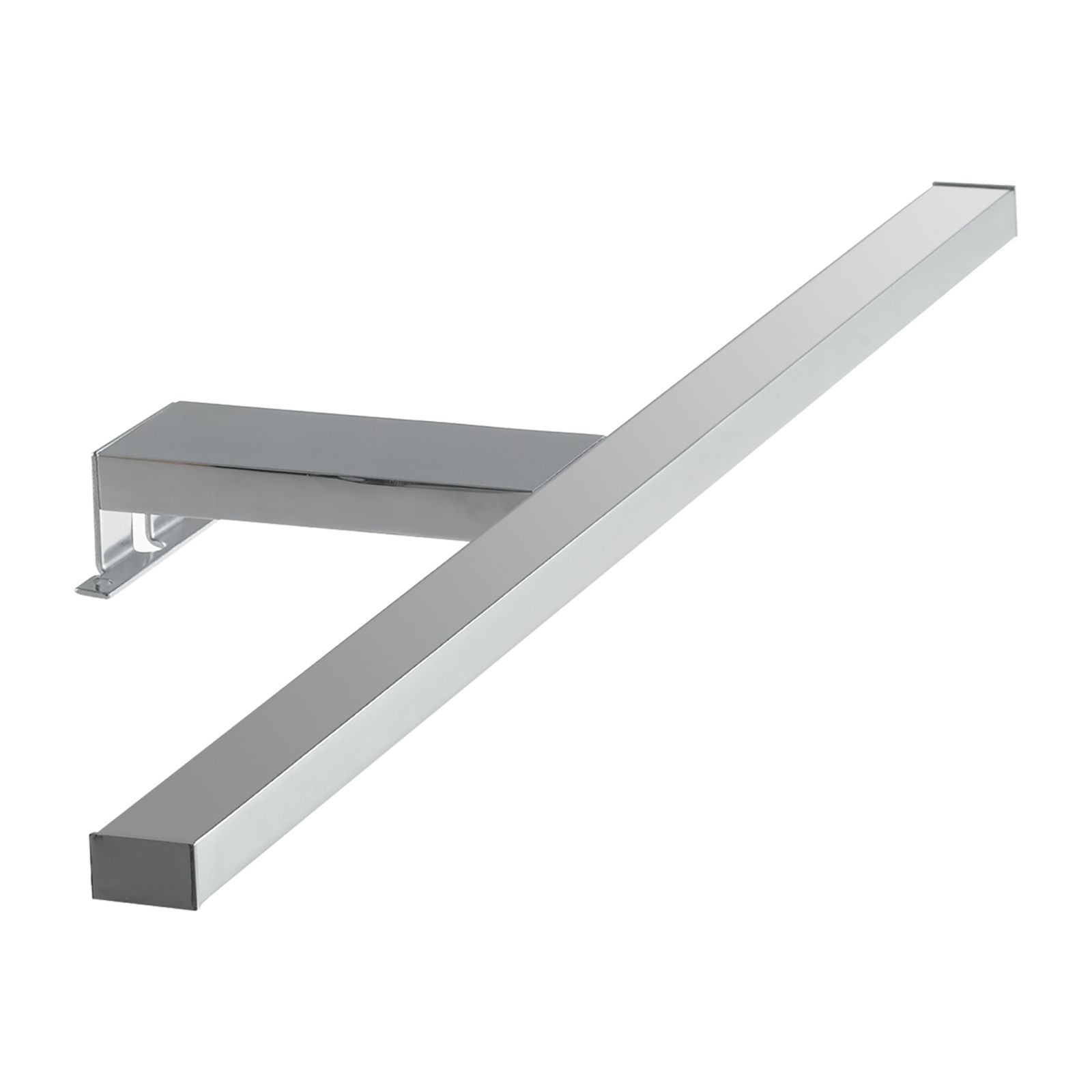 APPLIQUE LED RIVA CROMO FISSAGGIO PARETE E SPECCHIO 8W 770LM 4000K IP44 56X14,7X3CM