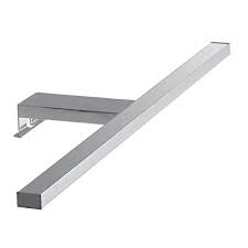 APPLIQUE LED RIVA CROMO FISSAGGIO PARETE E SPECCHIO 8W 770LM 4000K IP44 56X14,7X3CM