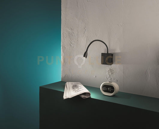 APPLIQUE FALL A LED NERO LUCE DIREZIONALE 3000K 270LM 3W