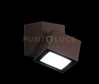 APPLIQUE PER ESTERNI A LED IN ALLUMINIO MARRONE AP.STEVE-MARRONE