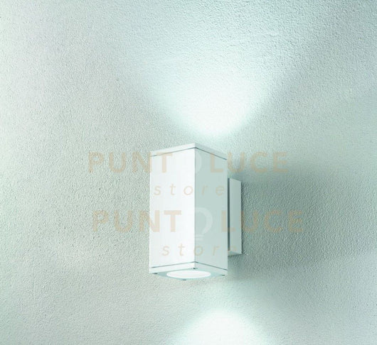 APPLIQUE PER ESTERNI NEVADA 2 LUCI ATTACCO GU10 BIANCO H.22,5CM