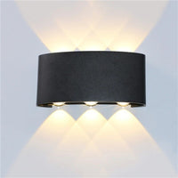 APPLIQUE PLAFONIERA LED 6W FARO FARETTO LAMPADA DA PARETE MURO DOPPIA LUCE 4000K