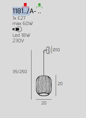 APPLIQUE REGOLABILE OTTONE SAT. 1 LUCE VETRO FUME 1181OS-A-FU