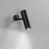 APPLIQUE SPOT ORIENTABILE LED ROCKET NERO 7W 980LM 3000-4000K 5X16CM