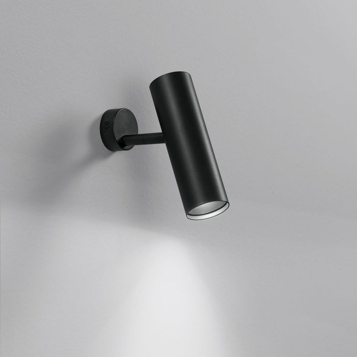 APPLIQUE SPOT ORIENTABILE LED ROCKET NERO 7W 980LM 3000-4000K 5X16CM