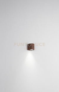 APPLIQUE ZENO ROUND CORTEN 1 LUCE ATTACCO GU10 IP65 H.8CM