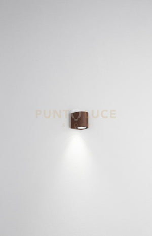 APPLIQUE ZENO ROUND CORTEN 1 LUCE ATTACCO GU10 IP65 H.8CM