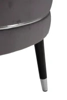 Pouf Paris xxl Grigio/Silver cm Ø 90X46