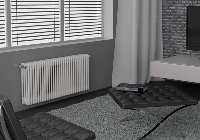 Batteria Completa Radiatore Termosifone in Acciaio Tubolare Cordivari ARDESIA 4 Colonne da 28 Elementi Altezza 500 mm Interasse 444 mm