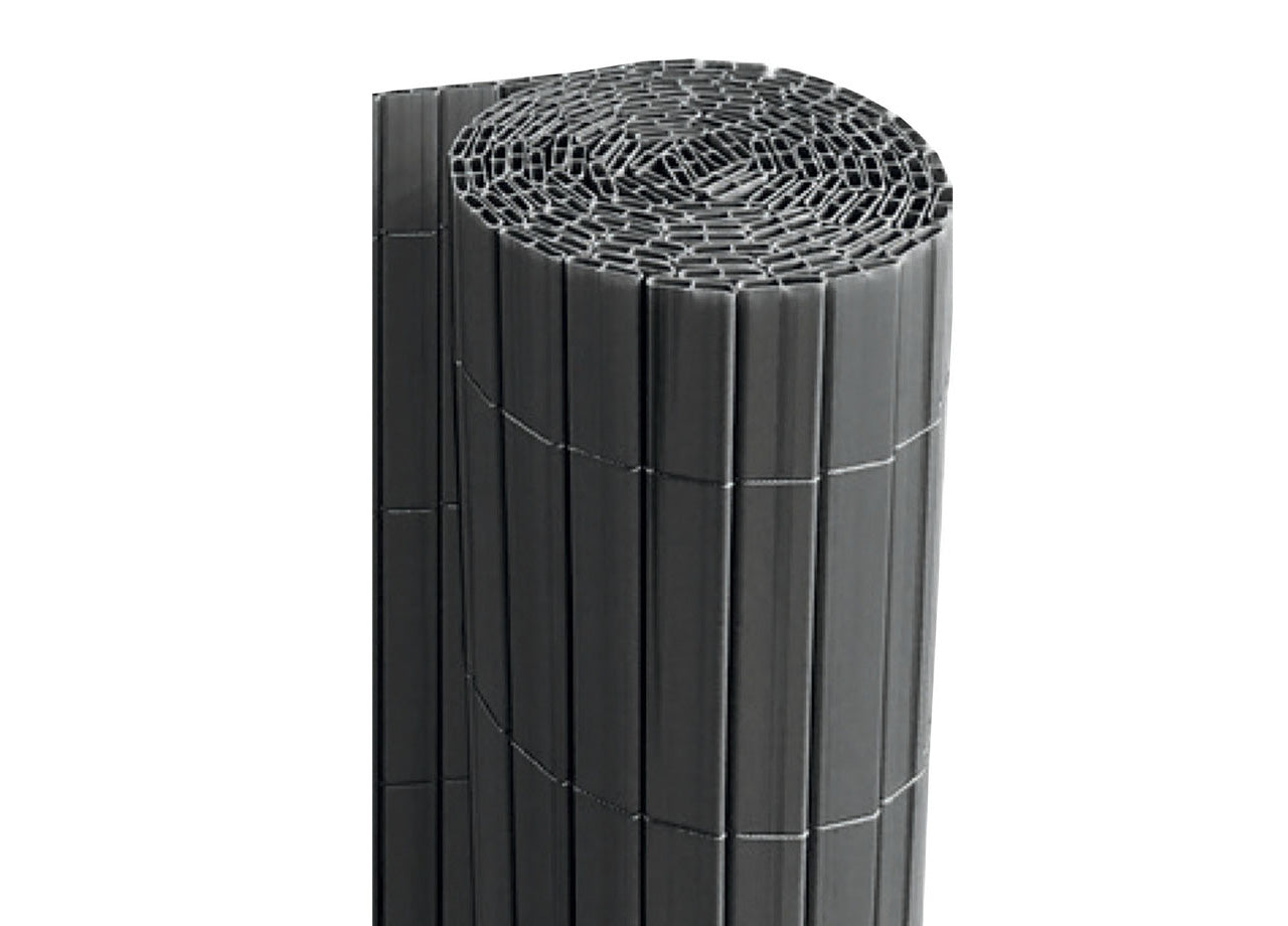 Rotolo Arella PVC Rete Recinzione Listelle Frangivista Da Esterno - 100x500 - Antracite