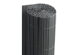 Rotolo Arella PVC Rete Recinzione Listelle Frangivista Da Esterno - 100x500 - Antracite