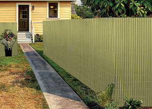 Rotolo Arella PVC Rete Recinzione Listelle Frangivista Da Esterno - 100x300 - Natural